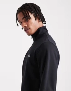 FRED PERRY J1300 102 THUMBHOLE JAKNA BLACK