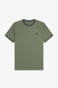 FRED PERRY M1588 Z50 TWIN MAJICA LWGREENB
