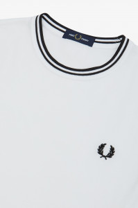 FRED PERRY M1588 100TWIN MAJICA WHITE