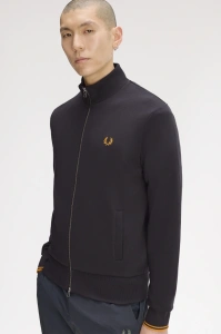 FRED PERRY J3340 61C ZIPTHROUGH DUKS AGREY