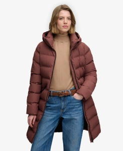 SUPERDRY W5011982_1XO CITY MID PADDED ŽENSKA JAKNA MARRON BROWN