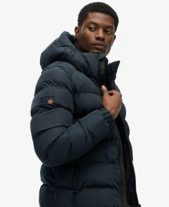 SUPERDRY M5011905_D9W PUFFER JAKNA NAVY