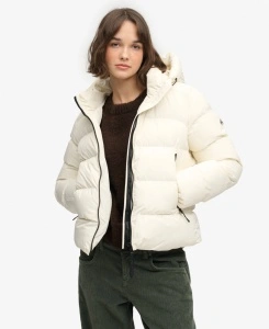 SUPERDRY PUFFER Ž JAKNA WHITE