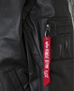 ALPHA INDUSTRIES  MA1 KOZNA JAKNA BLK