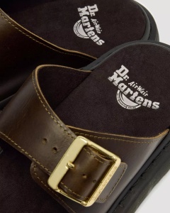 DR. MARTENS JOSEF SLIDE PAPUČE OLIVE DM42328300