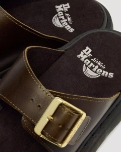 DR. MARTENS JOSEF SLIDE PAPUČE OLIVE DM42328300