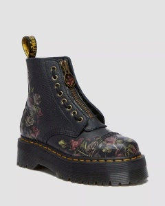 DR. MARTENS SINCLAIR CIZME BLK ROSES