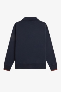 FRED PERRY M2426 608 COLLARED DUKS Z NAVY