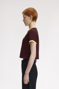 FRED PERRY G9163 597 CROPPED MAJICA OXBL