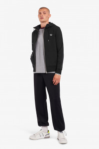 FRED PERRY DUKS ZIP KAP BLK 198 J7536 198