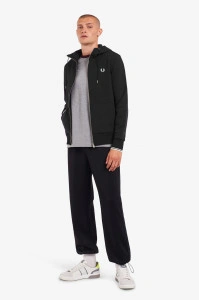 FRED PERRY DUKS ZIP KAP BLK 198 J7536 198