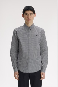 FRED PERRY GINGHAM KOSULJA BLK
