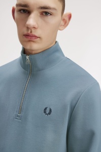 FRED PERRY M3574 Z56 HALF ZIP DUKS BLUE