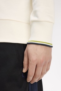 FRED PERRY M3574 46A HALF ZIP DUKS ECRUT