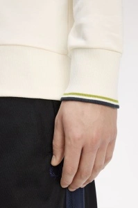 FRED PERRY M3574 46A HALF ZIP DUKS ECRUT