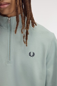 FRED PERRY M3574 71C HALF ZIP DUKS SBLUE