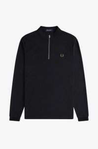 FRED PERRY M2398 102 HALF ZIP LONG MAJICA