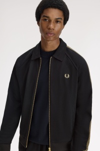 FRED PERRY J2302 102 CROSS TAPE JAKNA BLK