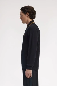 FRED PERRY M3636 S77 LONG MAJICA BLACKSS