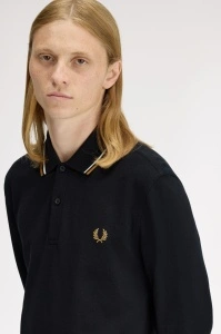 FRED PERRY M3636 P69 LONG MAJICA BLKEDC