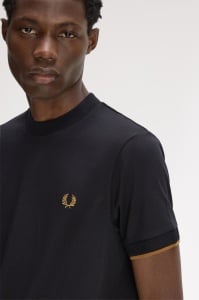 FRED PERRY MESH MAJICA BLACK