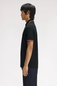 FRED PERRY M12 186 POLO MAJICA BLKWBR