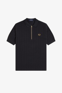 FRED PERRY M2382 102 STRIPE MAJICA BLACK