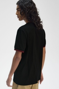 FRED PERRY M1588 Y42 TWIN MAJICA BLKBR