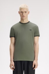 FRED PERRY M1588 Z50 TWIN MAJICA LWGREENB