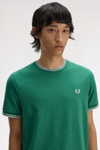 FRED PERRY M1588 81B TWIN MAJICA SGREENL