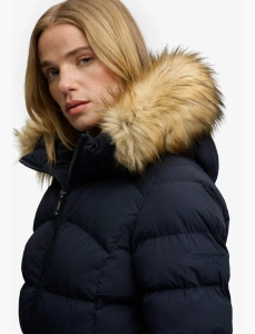 SUPERDRY W5012185_49P FAUX FUR ŽENSKA JAKNA NAVY