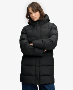 SUPERDRY W5012179_02A HOODED PUFFER MID ŽENSKA JAKNA BLACK