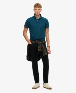 SUPERDRY M1110439 C9M MAJICA POLO BLUEB