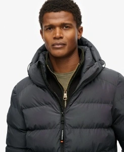 SUPERDRY M5011905_H1P PUFFER JAKNA EBONY