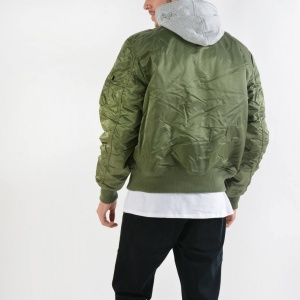 ALPHA INDUSTRIES  MA1 DTEC JAKNA SGREEN