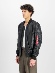 ALPHA INDUSTRIES 156141 03 MA1 KOŽNA JAKNA BLACK