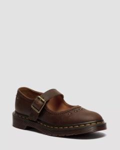 DR. MARTENS MARY JANE FLOWER CIPELE DBROW