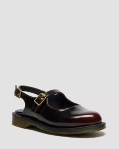 DR. MARTENS MEDALINE MARY JANE CIPELE CHERRY RED DM42133600