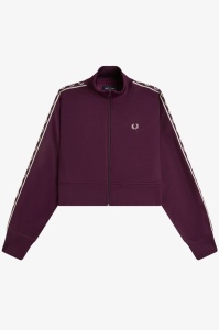 FRED PERRY J3120 37C CROPPED JAKNA PLUM