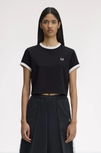 FRED PERRY CROPPED MAJICA BLK
