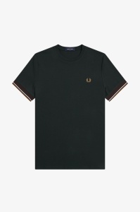 FRED PERRY M2396 Q20 CUFT MAJICA NGREEN