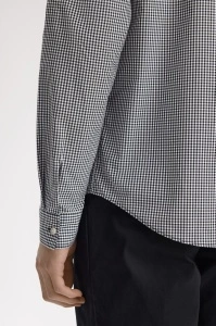FRED PERRY M2436 102 GINGHAM KOSULJA BLK