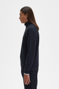 FRED PERRY M3574 HALF ZIP DUKS BLK