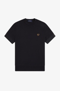 FRED PERRY M3441 102 JACQUARD MAJICA BLK