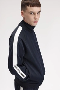 FRED PERRY J3301 608 PRINT JAKNA NAVY