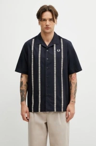 FRED PERRY PRINT KOŠULJA NAVY