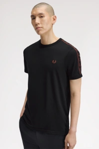 FRED PERRY RINGER MAJICA BLACK