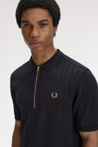 FRED PERRY M2382 102 STRIPE MAJICA BLACK