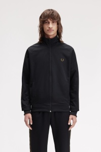 FRED PERRY J5557 S77 TAPED JAKNA BLKSS