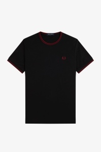 FRED PERRY M1588 Y42 TWIN MAJICA BLKBR